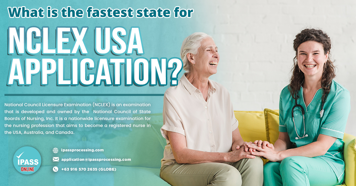 What is the fastest state for NCLEX-USA Application?