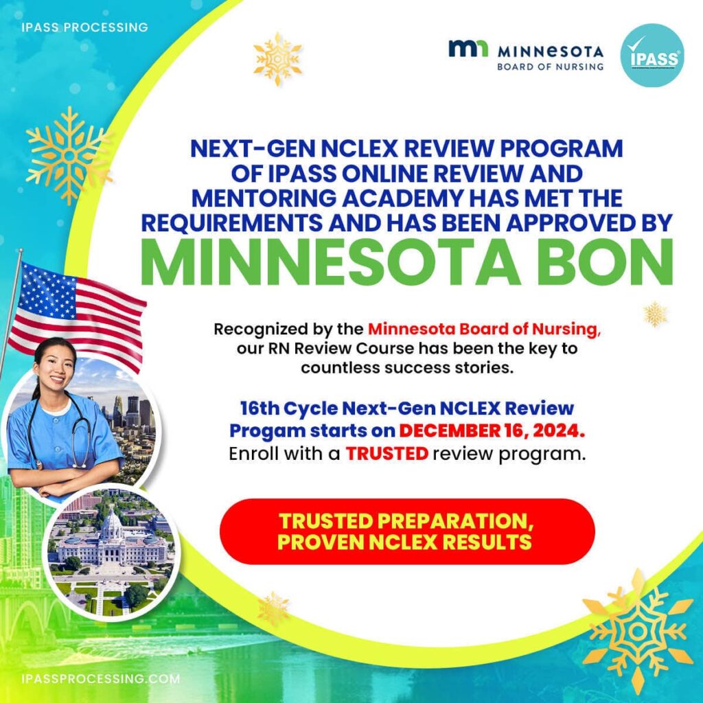 Minnesota BoN approves IPASS' NCLEX Review Course