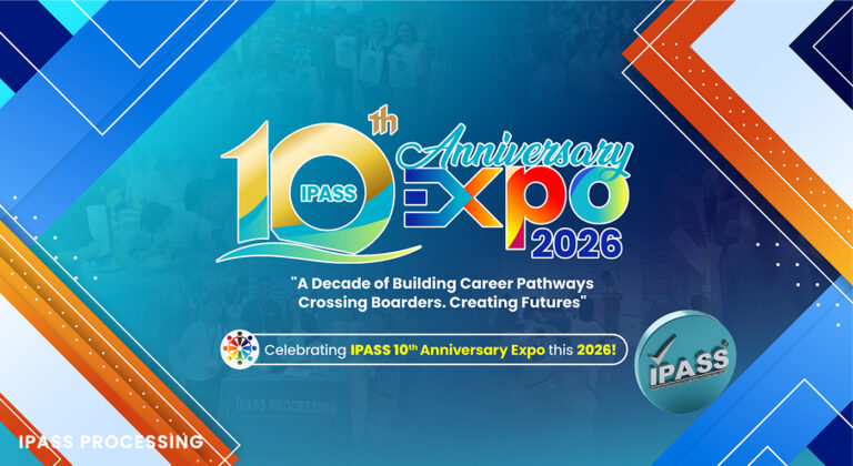 IPASS 10th Anniversary Expo 2026 banner with the theme “A Decade of Building Career Pathways, Crossing Borders, Creating Futures.”